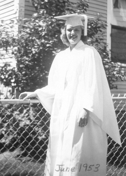 Milly-HS-Grad-1953.jpg - Milly H.S. Graduation